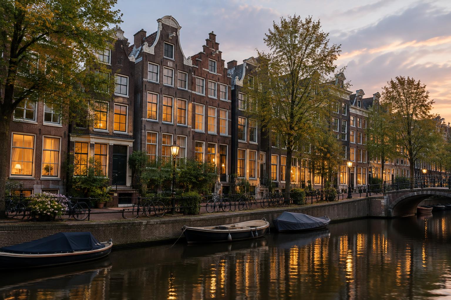 Amsterdam at dusk