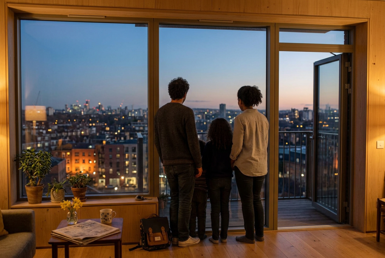 London at dusk