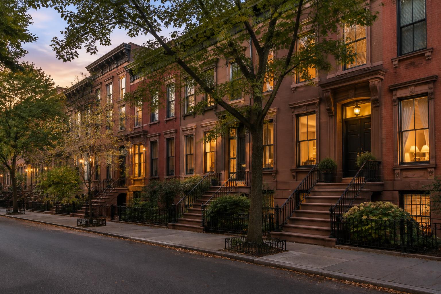 New York at dusk